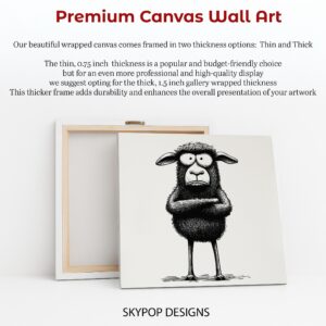 Grumpy Sheep Art