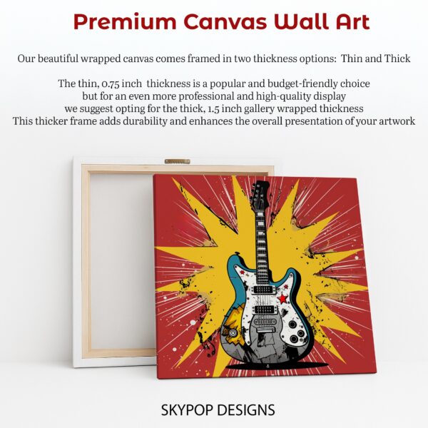 Electric Guitar Explosion Art