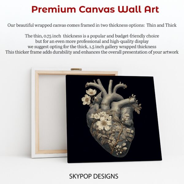 Blooming Heart Anatomy Art