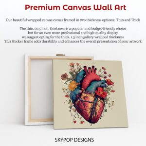 Blooming Heart Anatomy Art