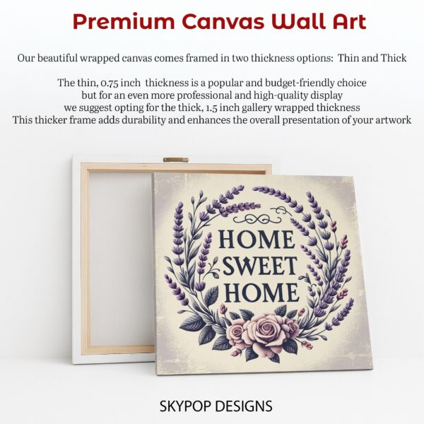 Lavender Home Sweet Home Art