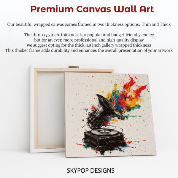 Gramophone Explosion Art