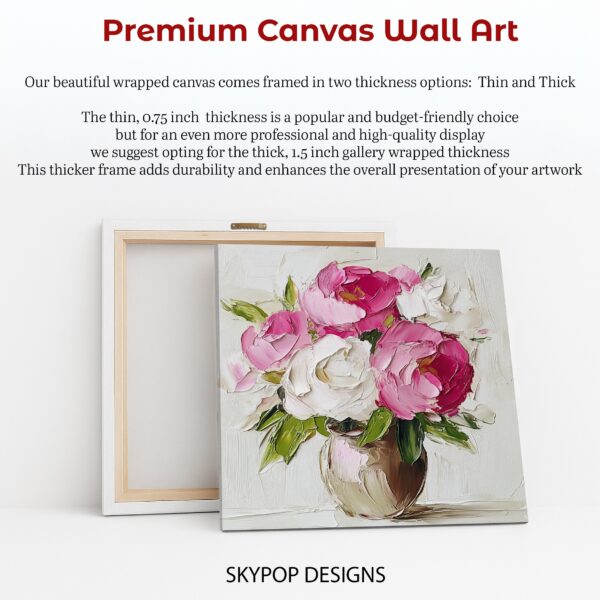 Pink Peony Bouquet Art