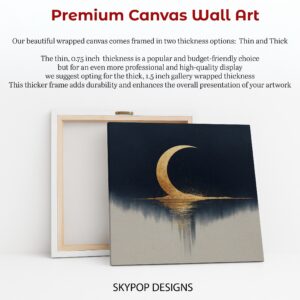 Crescent Moon Reflection Art