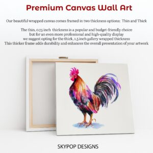 Colorful Rooster Art