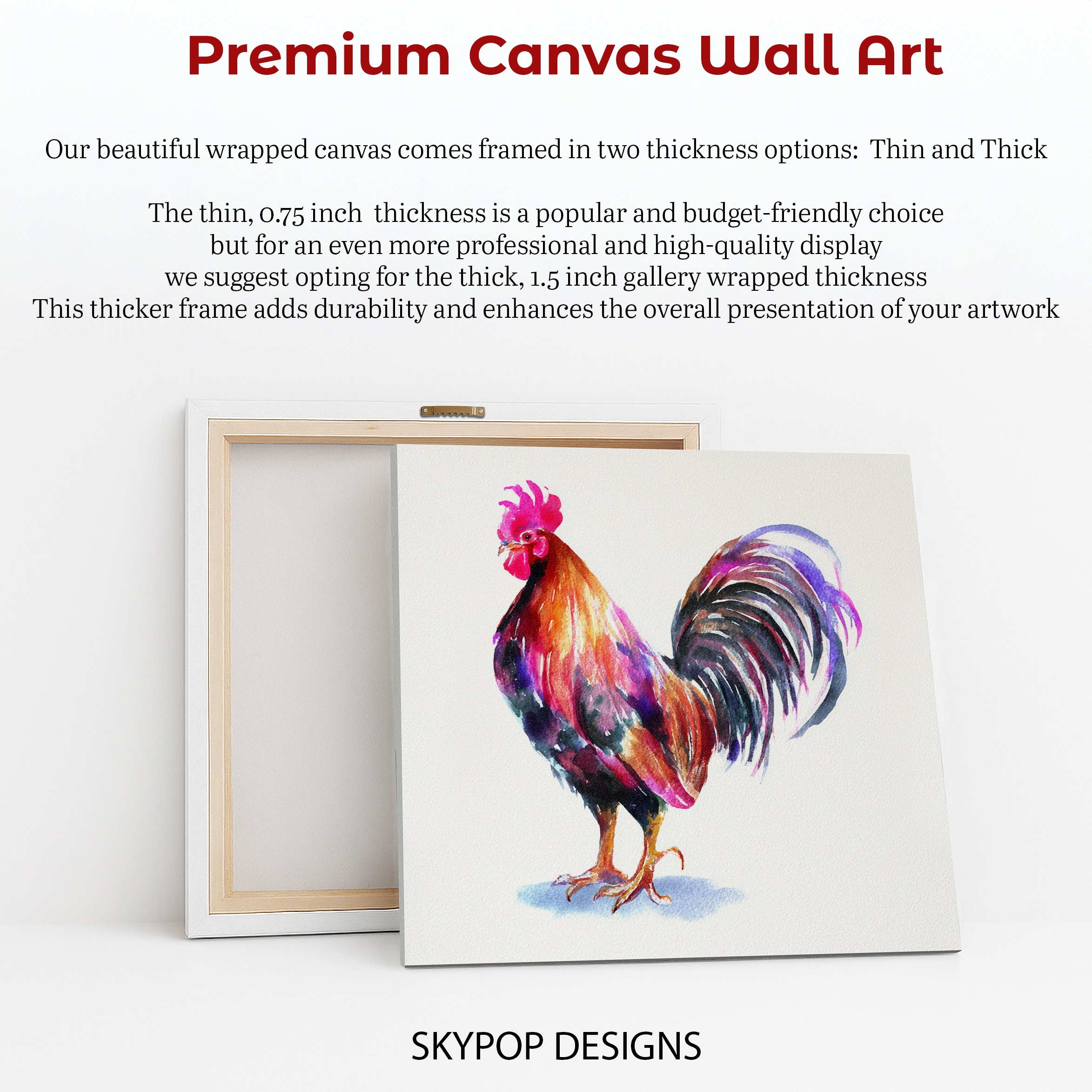 6.jpg Colorful Rooster Art