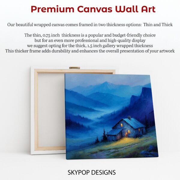 Mountain Cabin Serenity Art