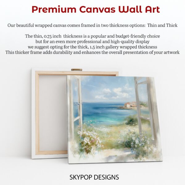 Seaside Window View Art