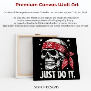 Motivational Pirate Skull Art