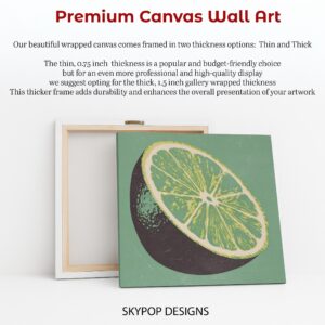 Retro Lime Slice Art