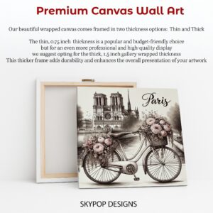 Vintage Paris Bicycle Art
