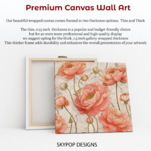 Pink Peony Bloom Art