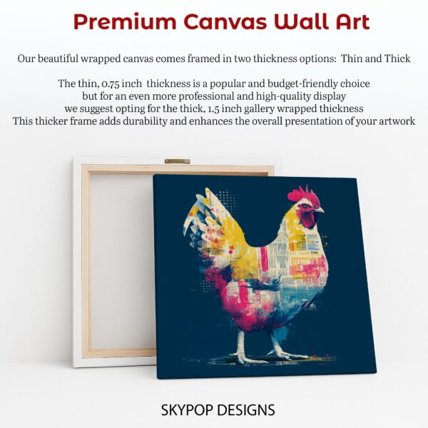 Colorful Rooster Art