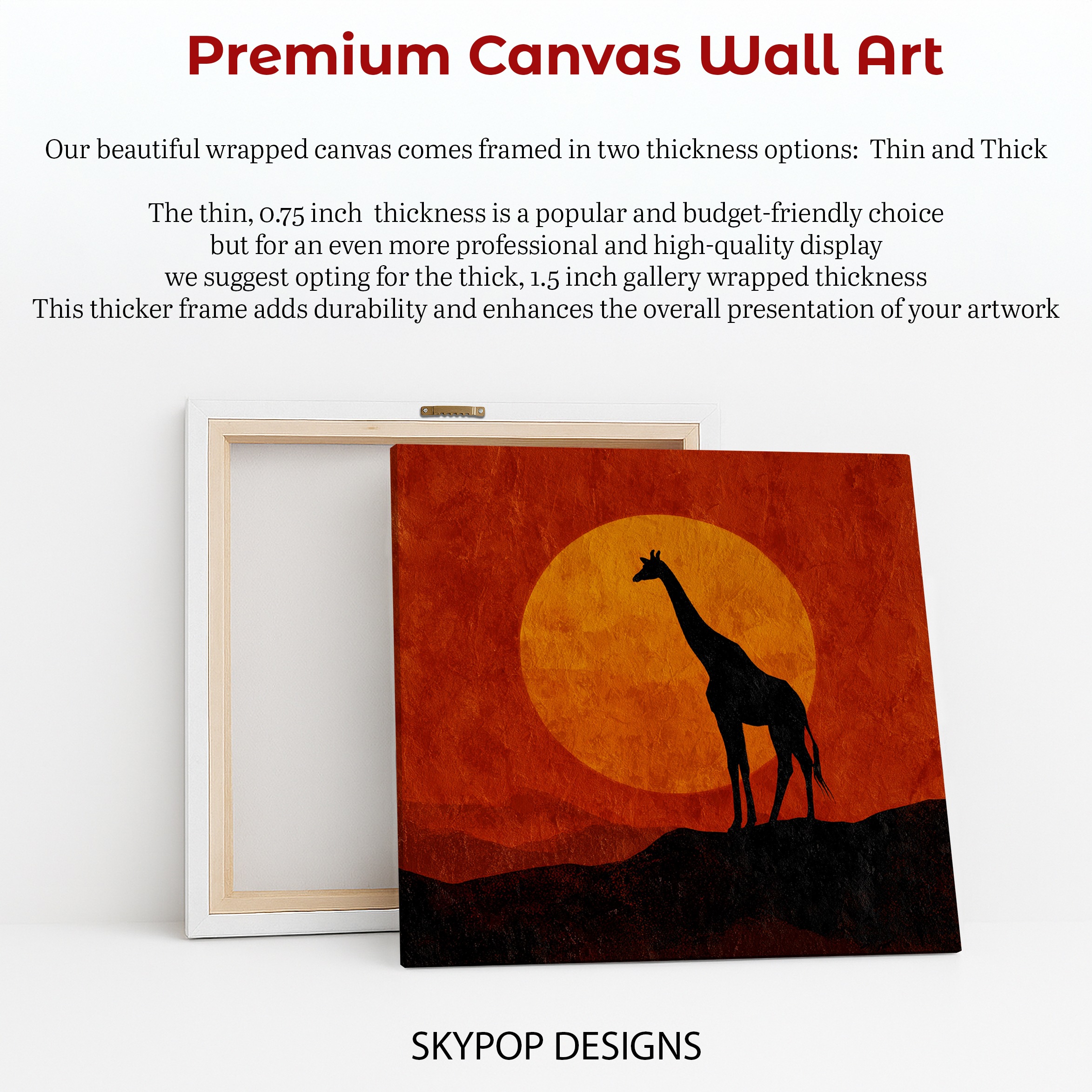 6.jpg Giraffe Sunset Art
