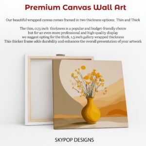 Golden Wildflower Art