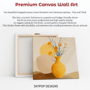 Golden Blossoms Vase Art