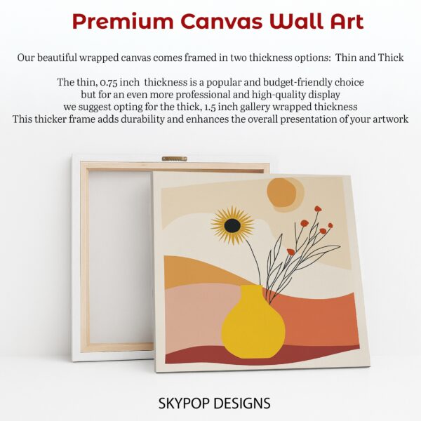Sunflower Vase Art