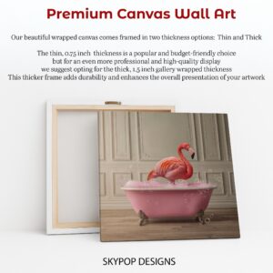 Flamingo Bubble Bath Art