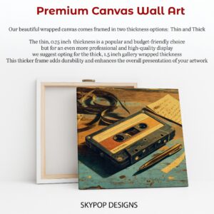 Retro Cassette Tape Art