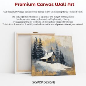 Winter Cabin Retreat Art