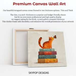 Cat and Butterfly Book Art