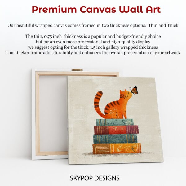 Cat and Butterfly Book Art