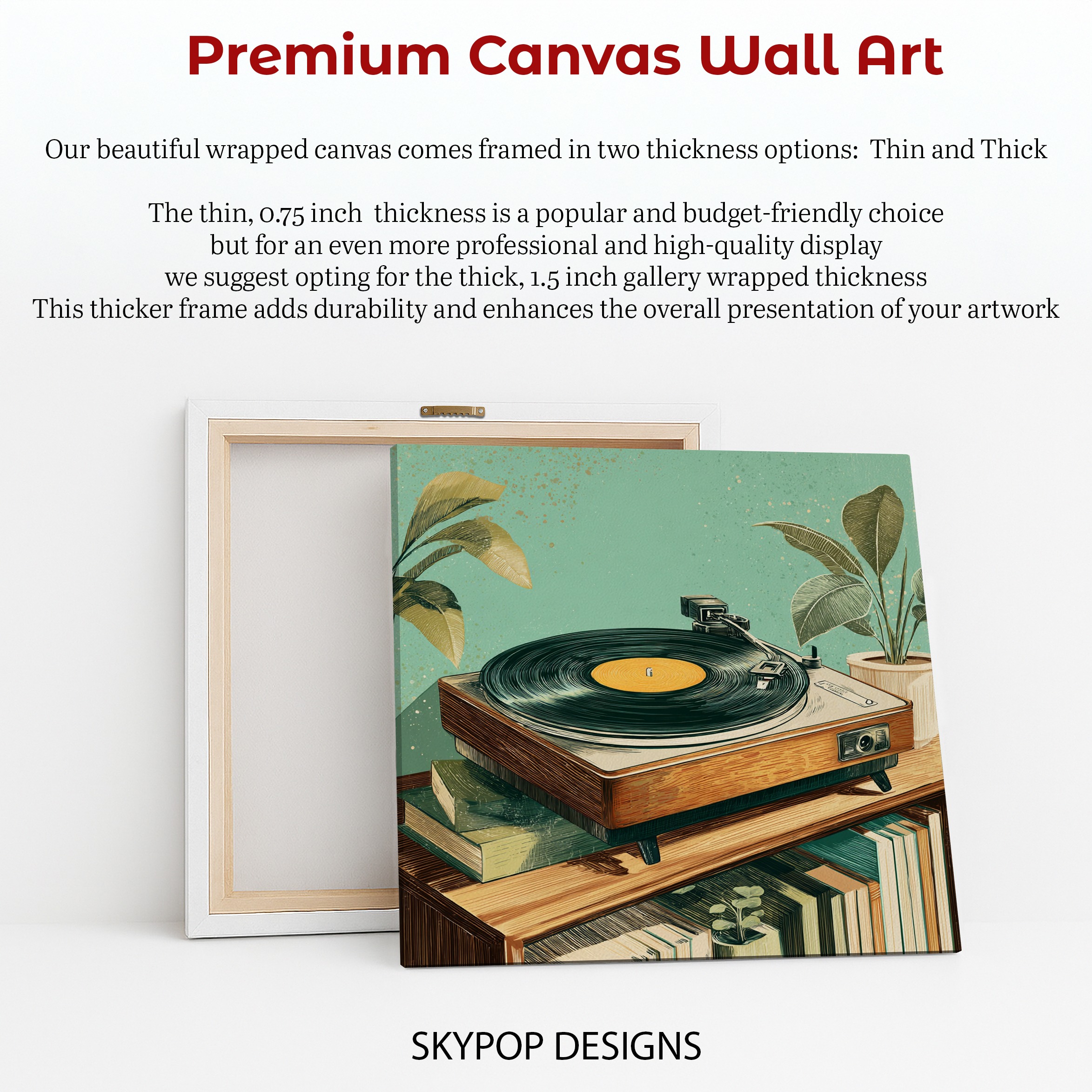 6.jpg Retro Vinyl Record Player Art
