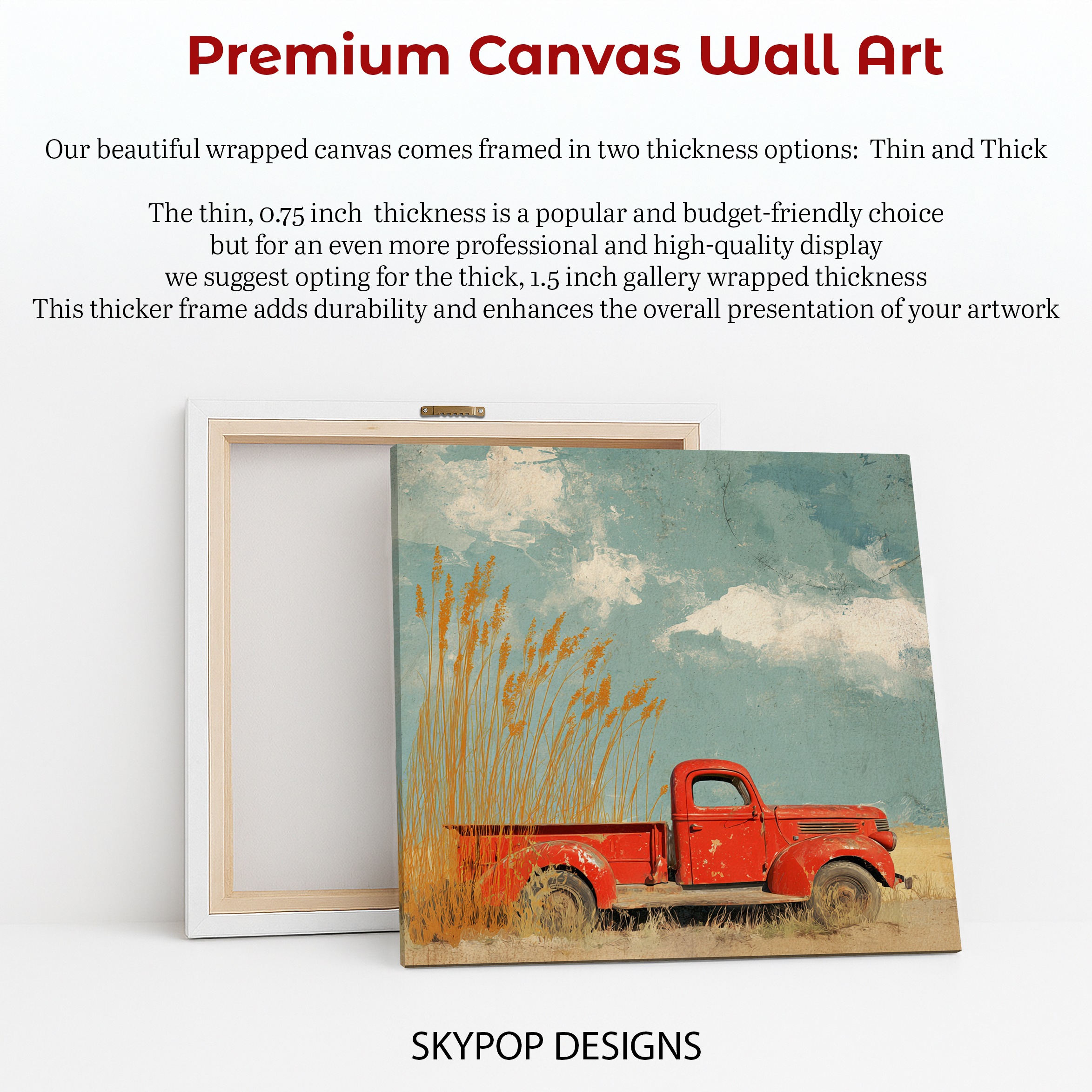 6.jpg Red Truck Field Art