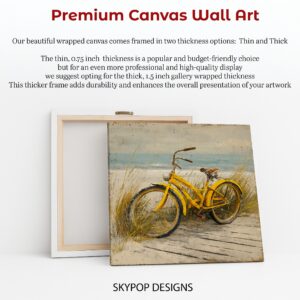 Yellow Beach Bicycle Art