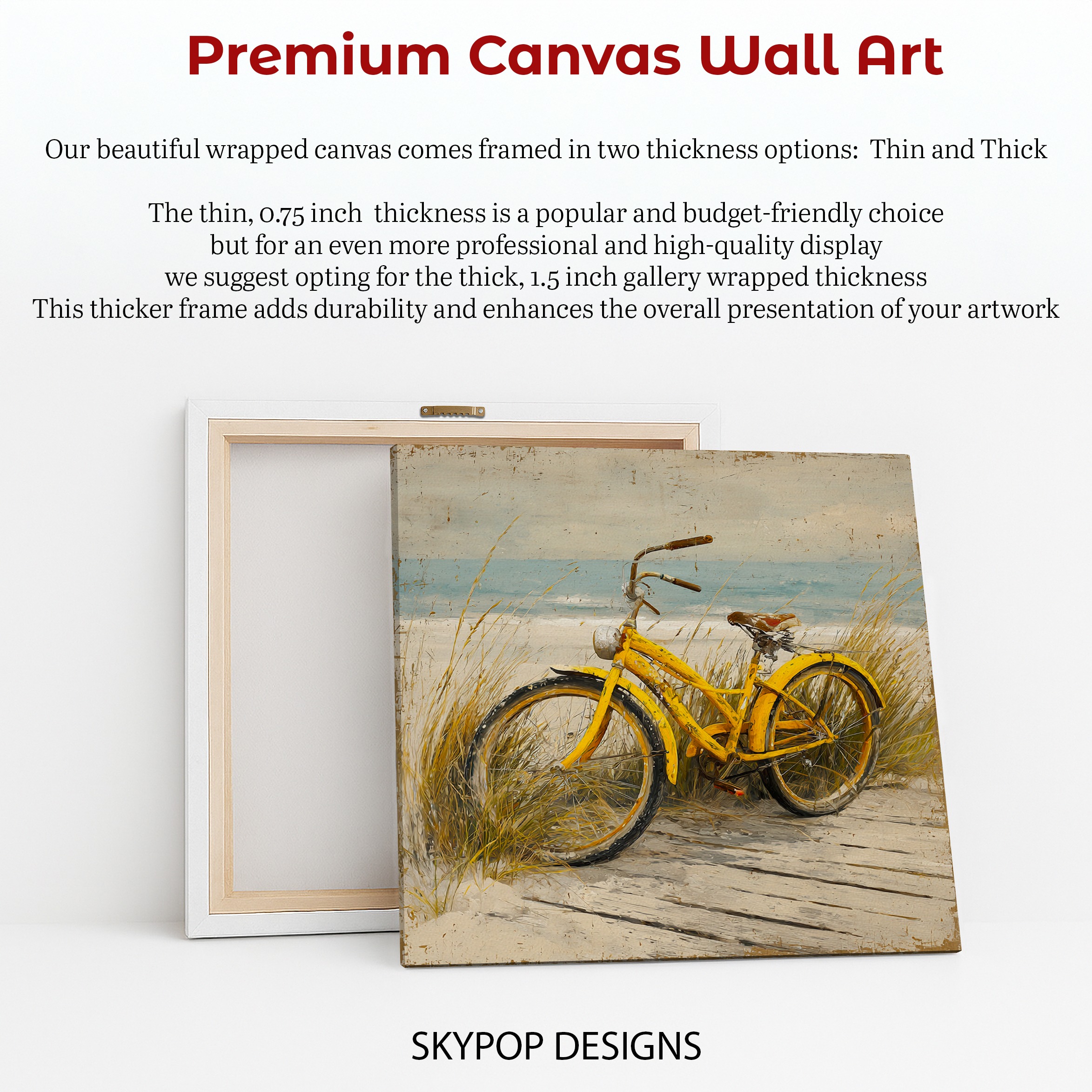 6.jpg Yellow Beach Bicycle Art