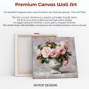 Pink Camellia Bouquet Art