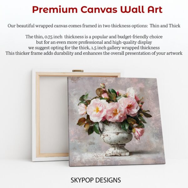 Pink Camellia Bouquet Art