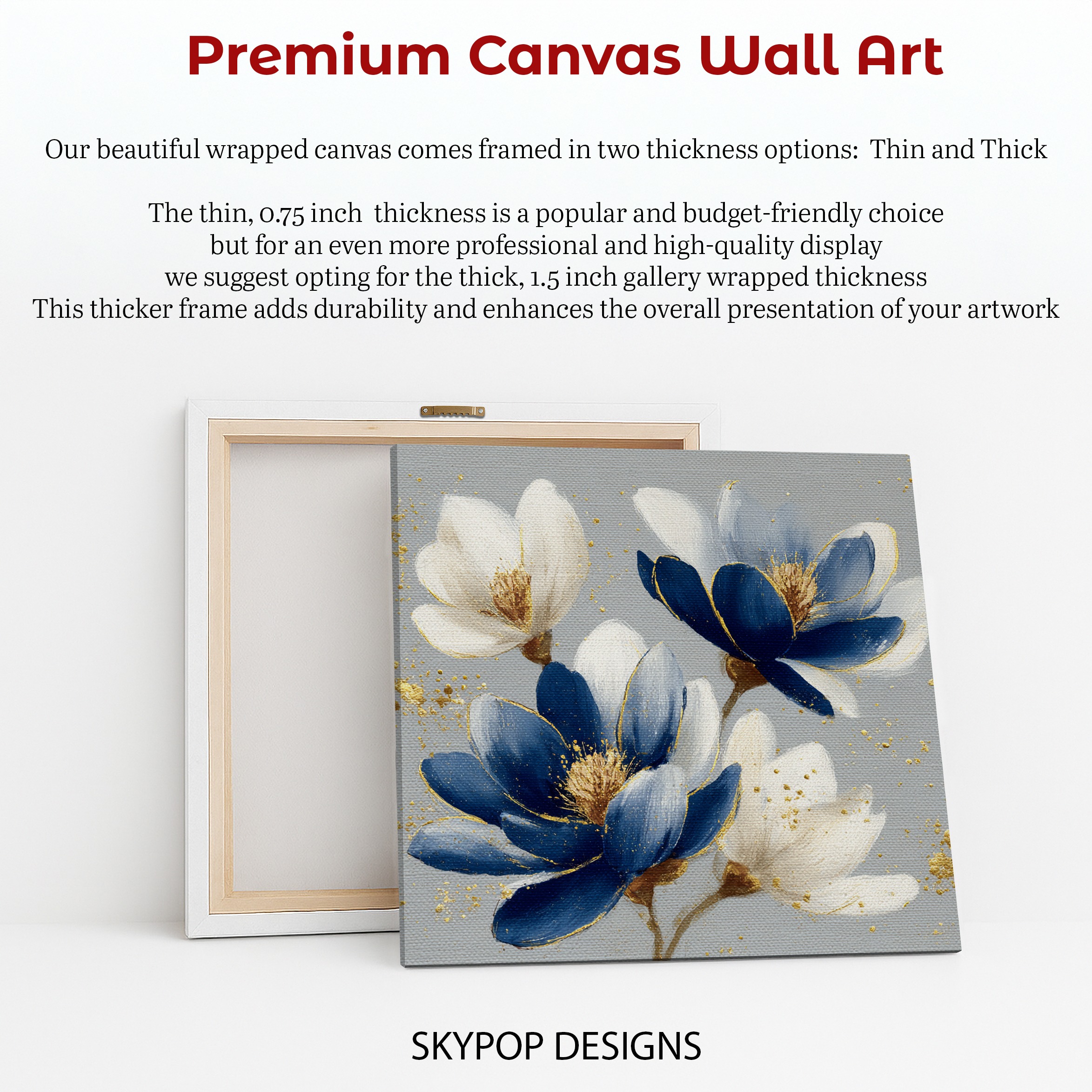 6.jpg Blue and Gold Floral Art