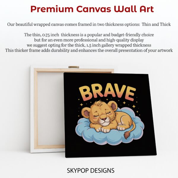 Brave Lion Cub Art