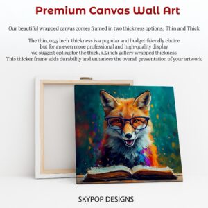 Fox Reading Art