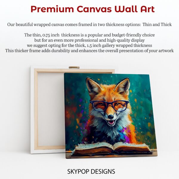 Fox Reading Art