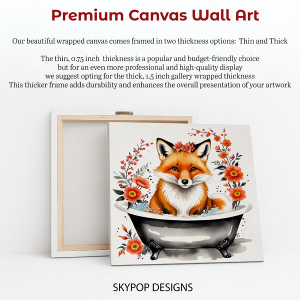 Fox Bathtub Art