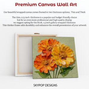 Zinnia Bloom Art