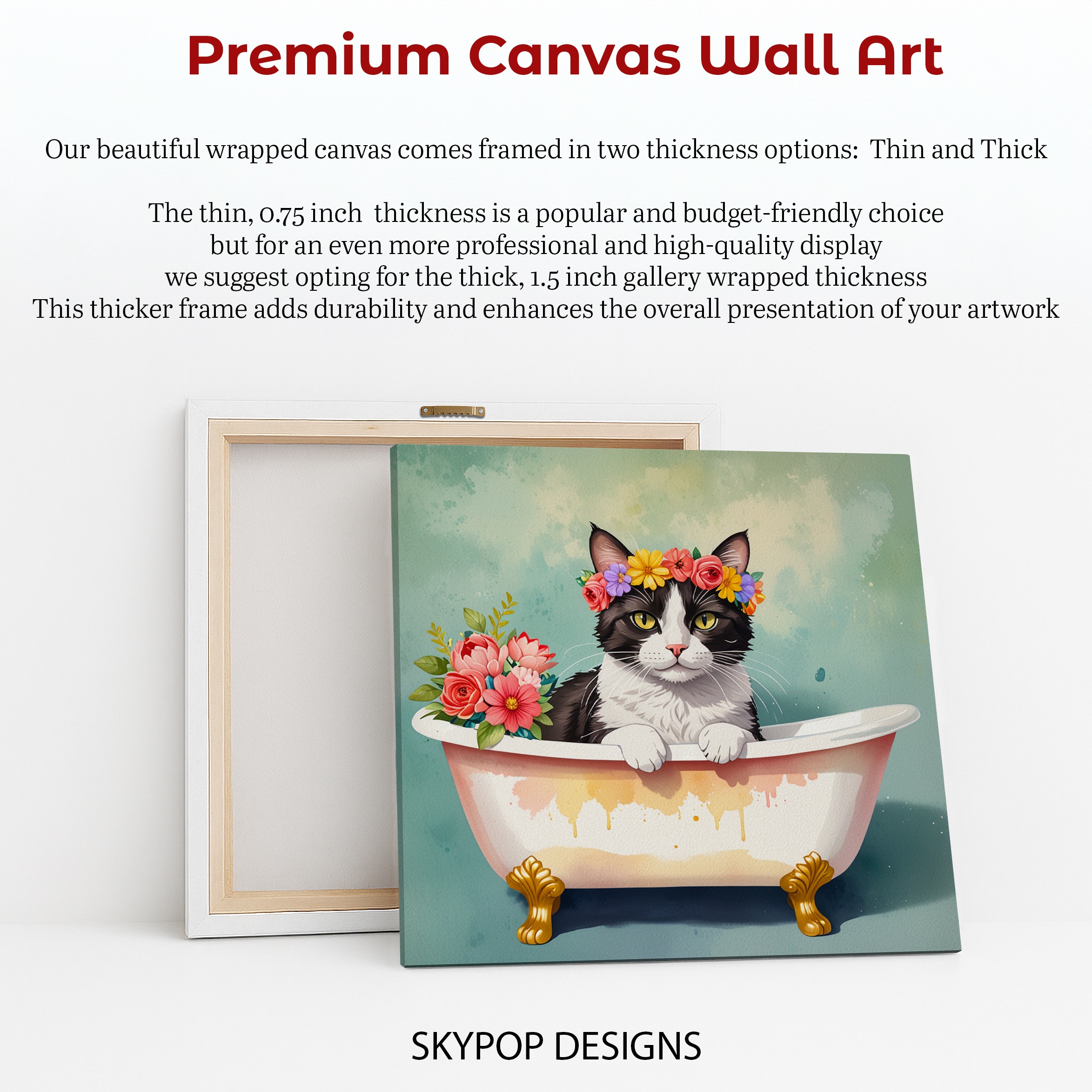 6.jpg Cat Bathtub Flower Art