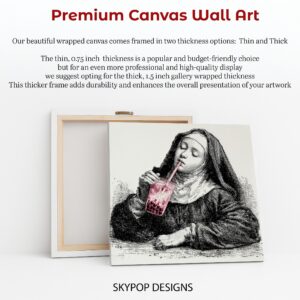Nun Bubble Tea Art