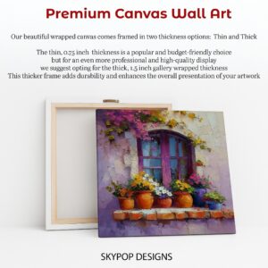 Vibrant Window Garden Art
