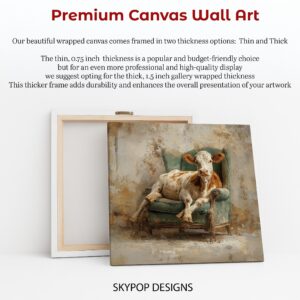Cow Armchair Art
