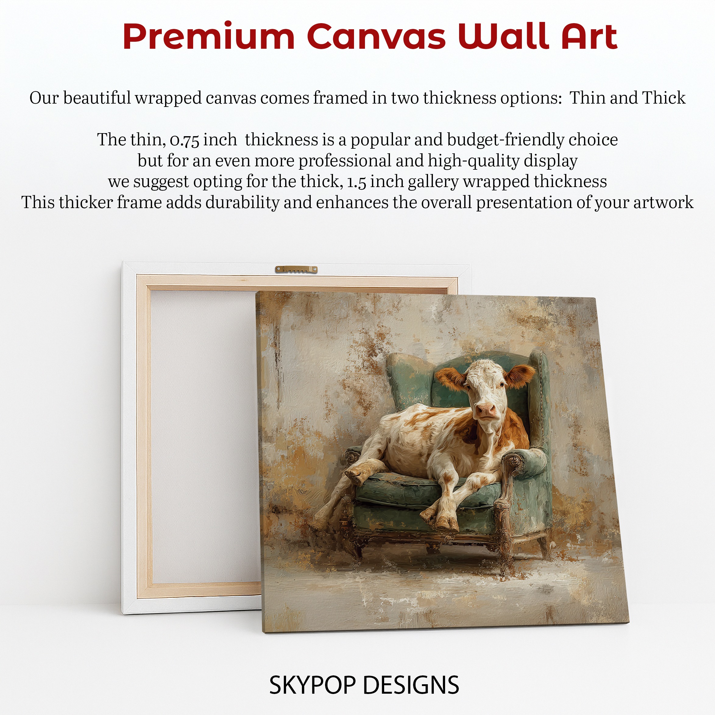 6.jpg Cow Armchair Art