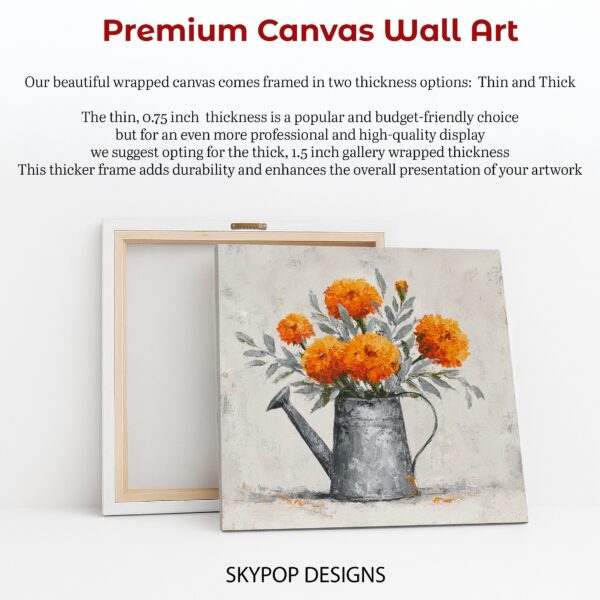 Marigold Watering Can Art