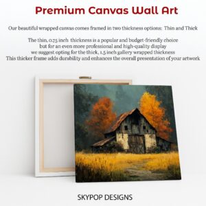 Rustic Autumn Barn Art