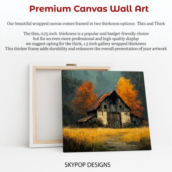 Rustic Autumn Barn Art