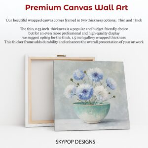Blue Cornflower Art