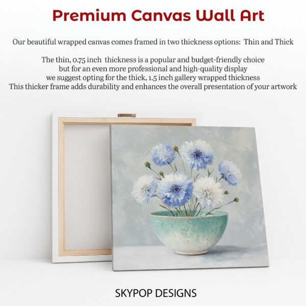 Blue Cornflower Art