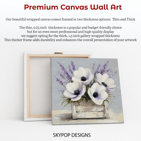 Lavender Poppy Art