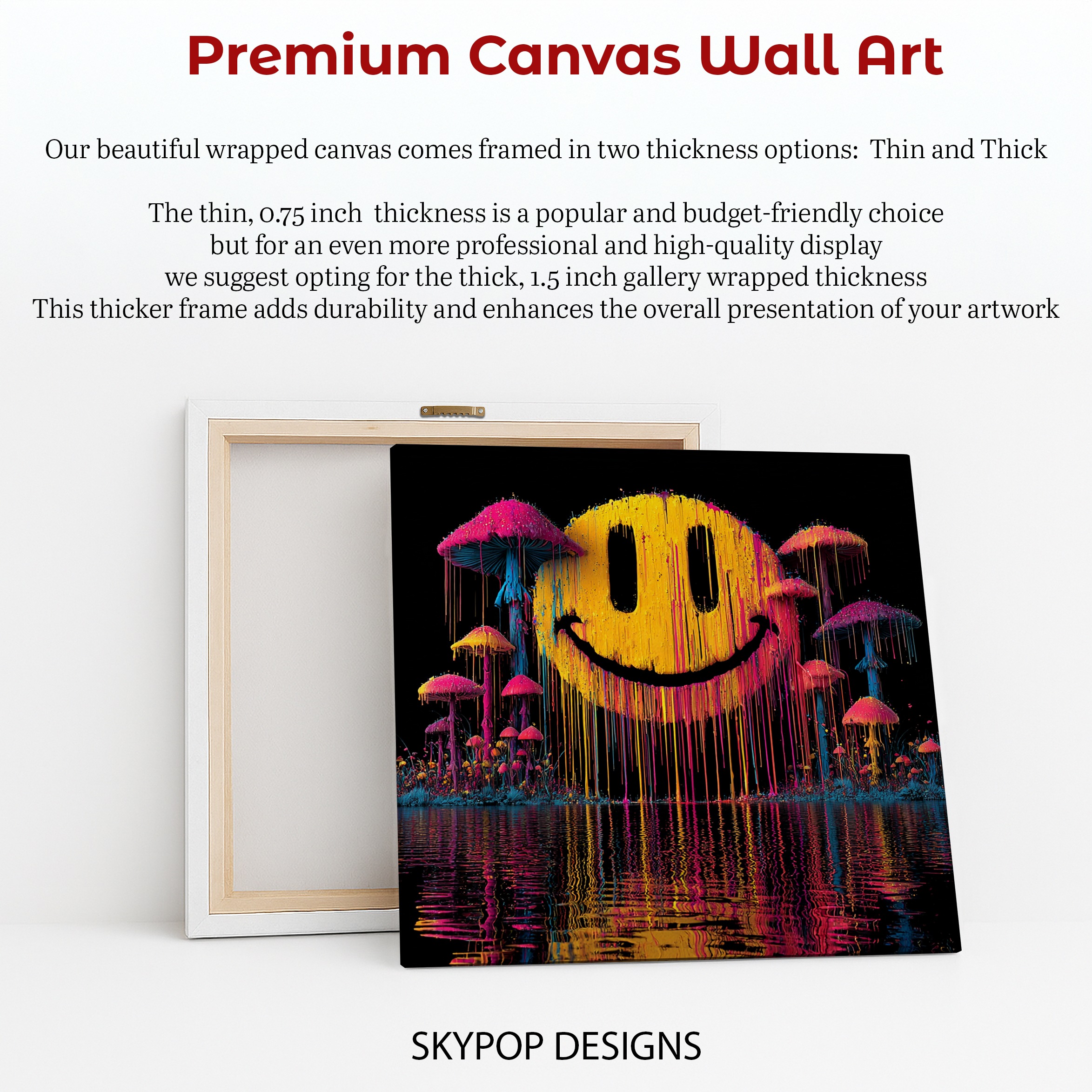 6.jpg Psychedelic Smiley Mushroom Art